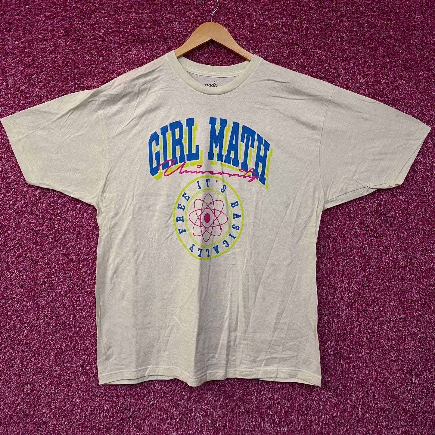 Bioworld "Girl Math University" Graphic T-shirt 2XL