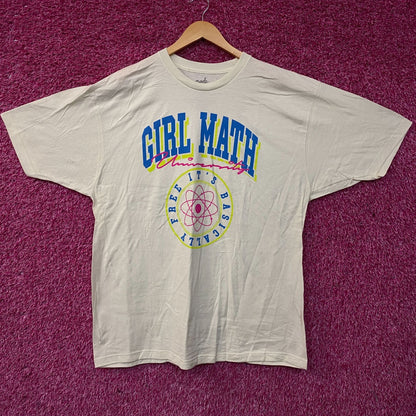 Bioworld "Girl Math University" Graphic T-shirt 2XL