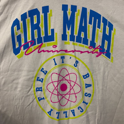 Bioworld "Girl Math University" Graphic T-shirt 2XL