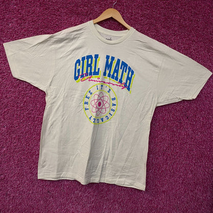 Bioworld "Girl Math University" Graphic T-shirt 2XL