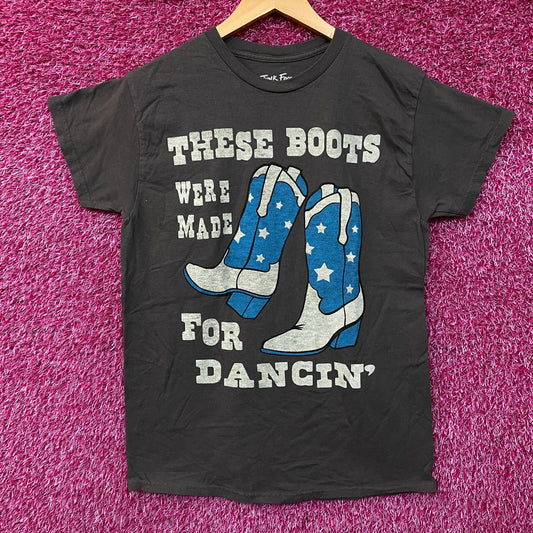 Junk Food These Boots Were Made For Dancin' Easy Graphic Women's Tee Small