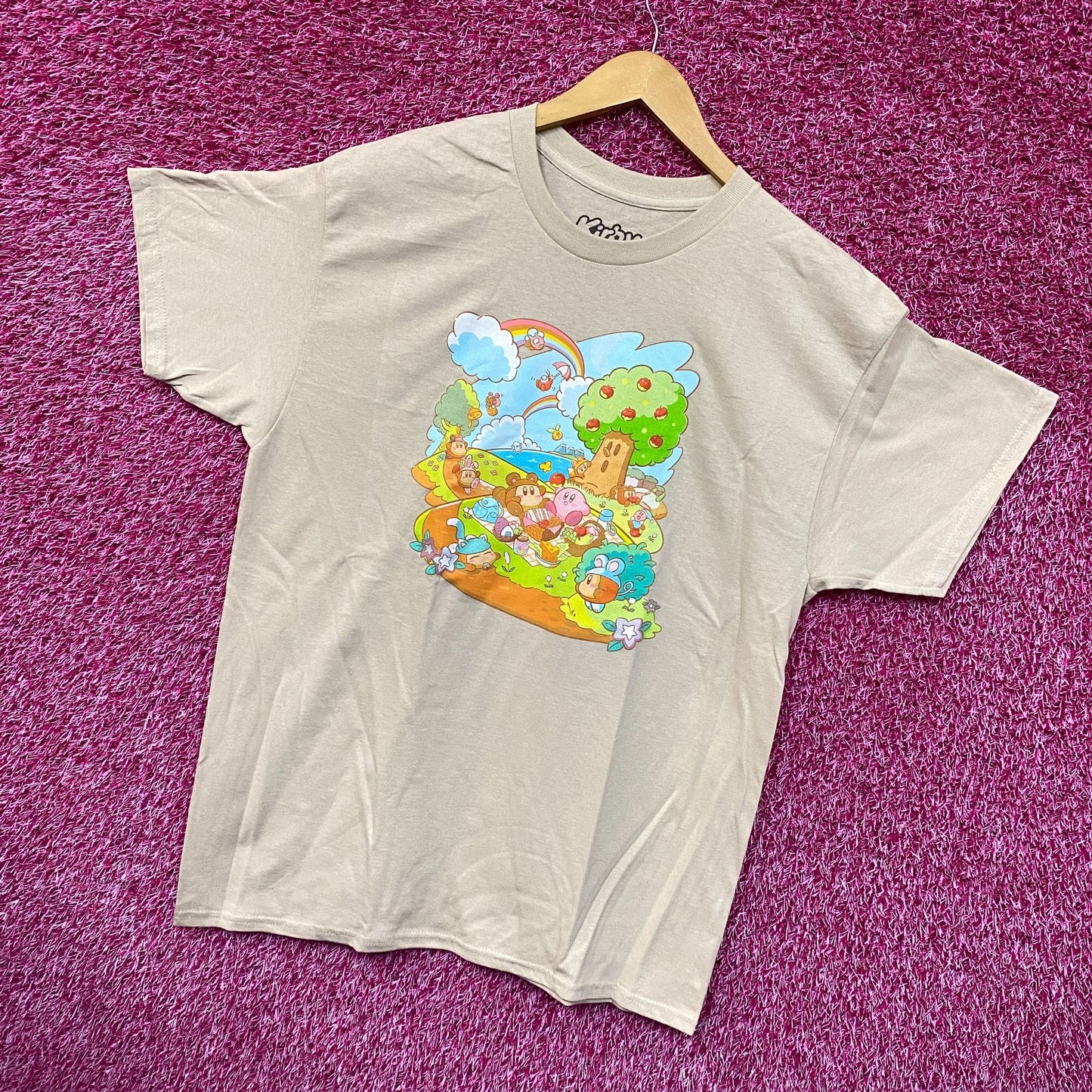 Kirby Dreamland Whispy Woods Picnic Official Nintendo Tee L