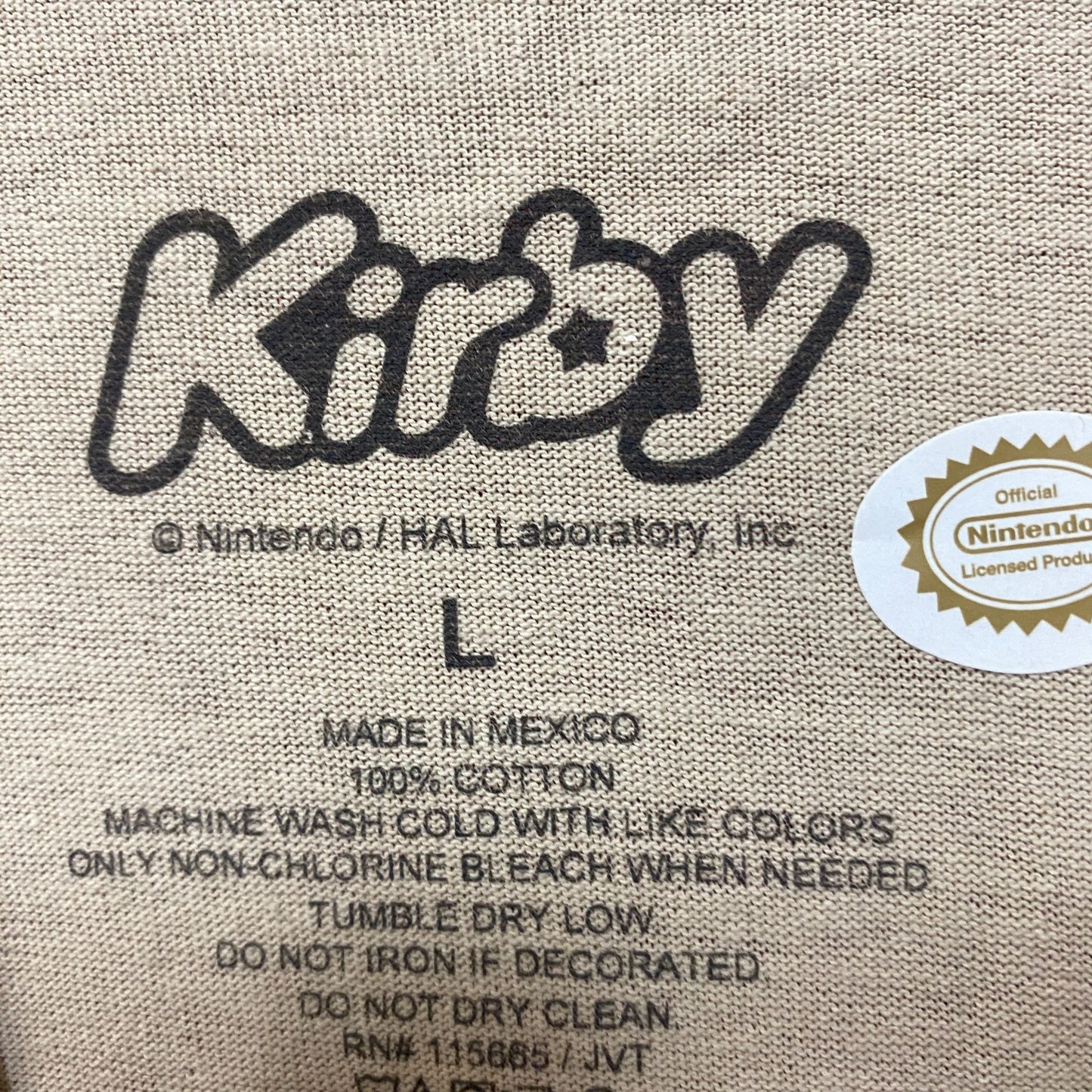 Kirby Dreamland Whispy Woods Picnic Official Nintendo Tee L