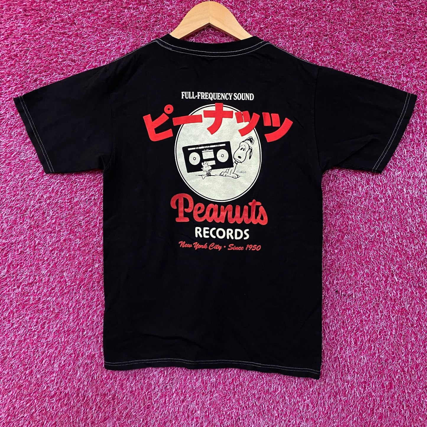 Peanuts Records Full-Frequency Sound Graphic T-Shirt XL