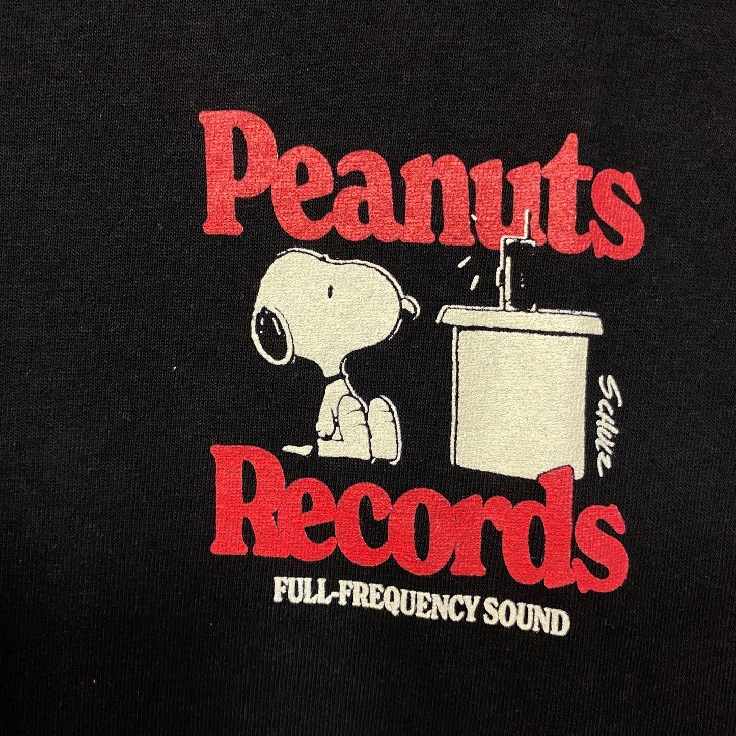 Peanuts Records Full-Frequency Sound Graphic T-Shirt XL