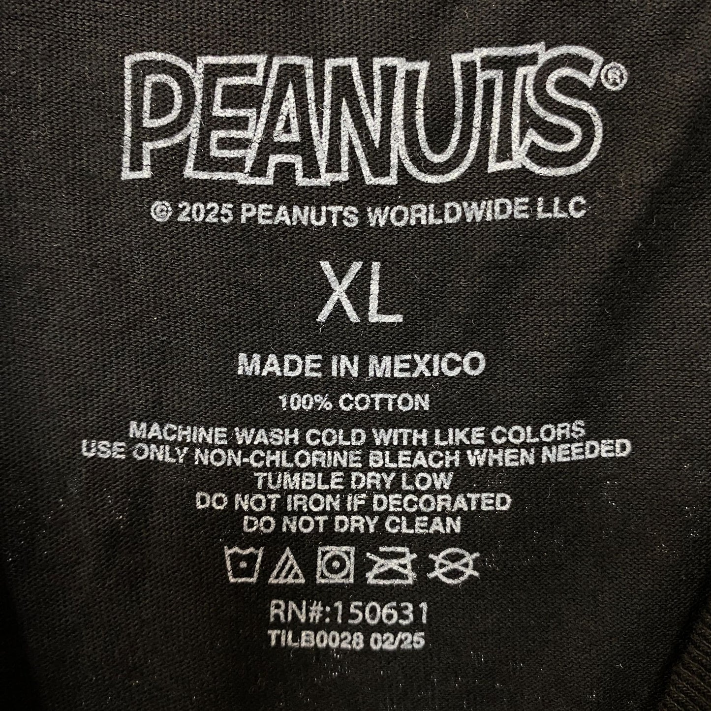 Peanuts Records Full-Frequency Sound Graphic T-Shirt XL
