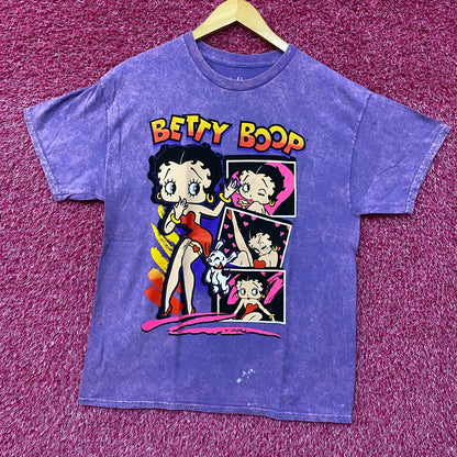 Betty Boop Polaroid Queen Collage Purple T-Shirt Medium