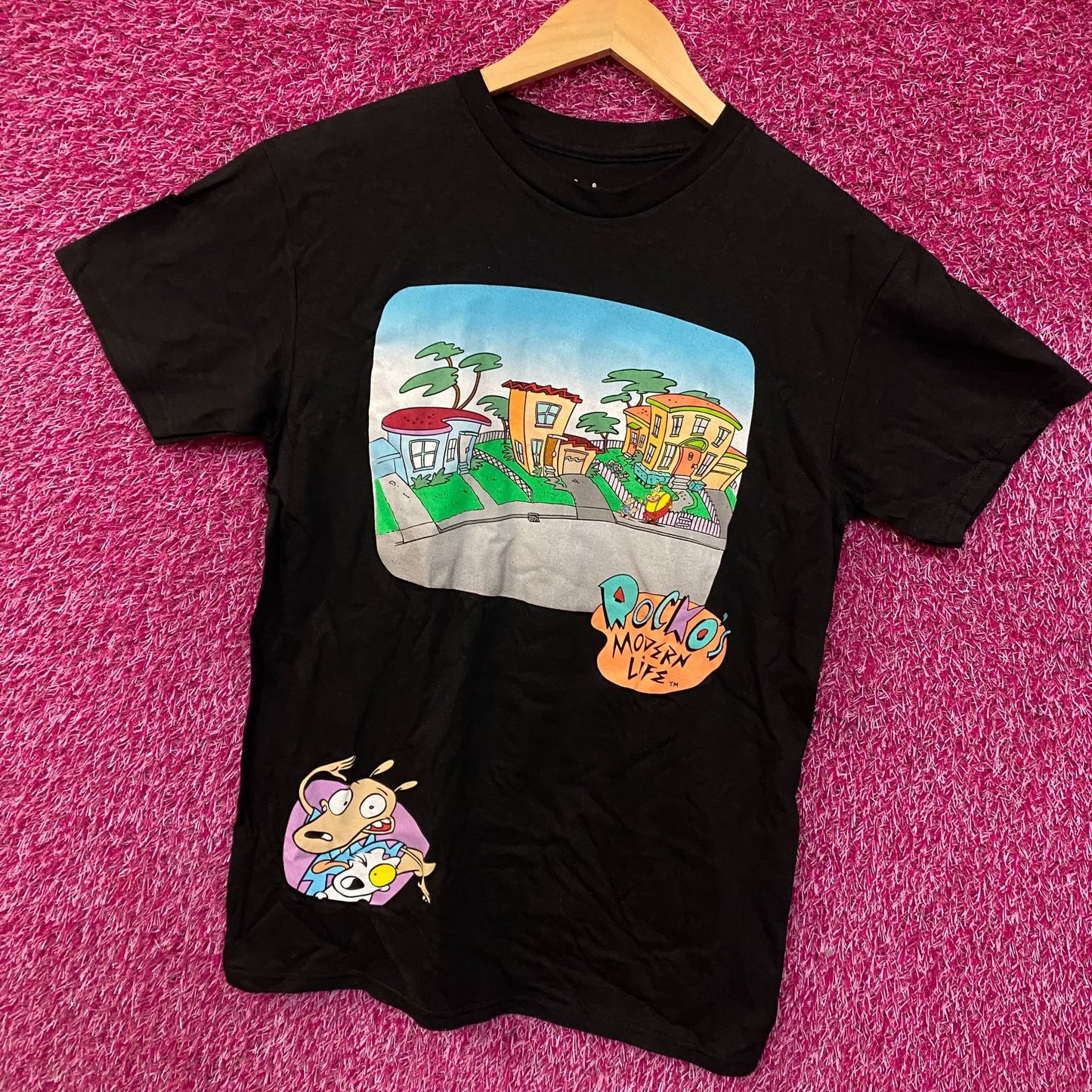 Nickelodeon Rocko's Modern Life Cartoon T-Shirt Small