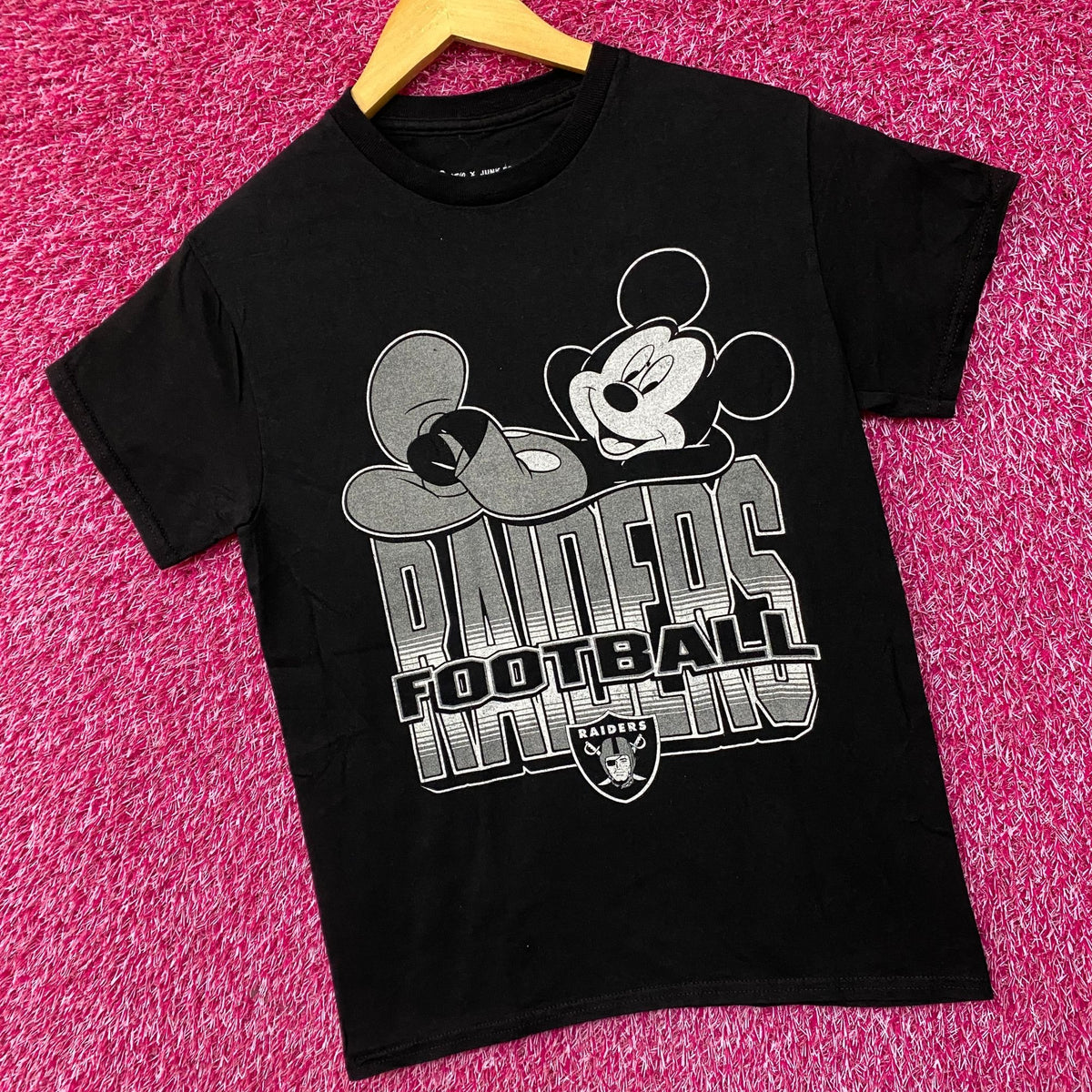 Disney x Junk Food NFL Football Raiders Mickey Mouse T-Shirt XS