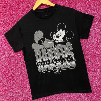 Disney x Junk Food NFL Football Raiders Mickey Mouse T-Shirt XS