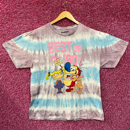 Nickelodeon Best Of The 90's Cartoons Tie Dye T-Shirt XL
