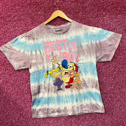 Nickelodeon Best Of The 90's Cartoons Tie Dye T-Shirt XL