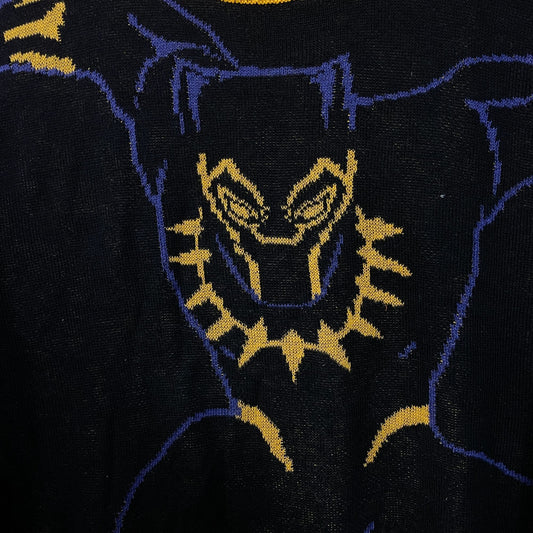 Black Panther Marvel Comics Movie Crewneck Sweater Large