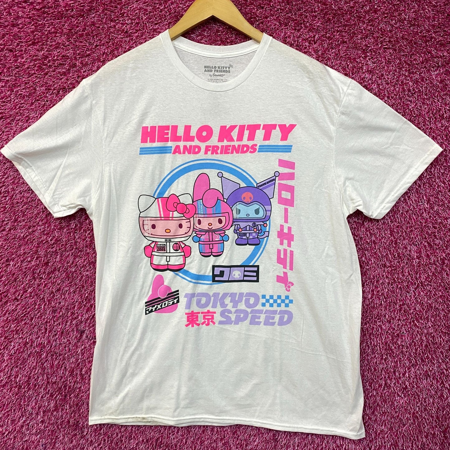 Sanrio Hello Kitty and Friends Tokyo Speed Graphic T-Shirt XL