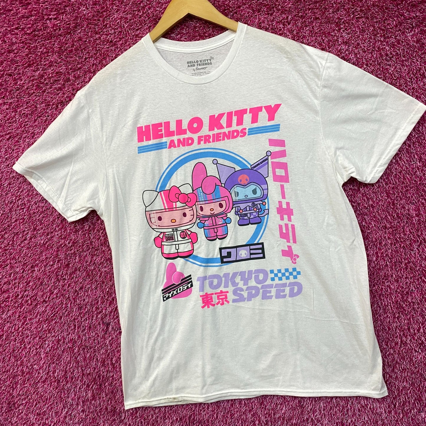 Sanrio Hello Kitty and Friends Tokyo Speed Graphic T-Shirt XL