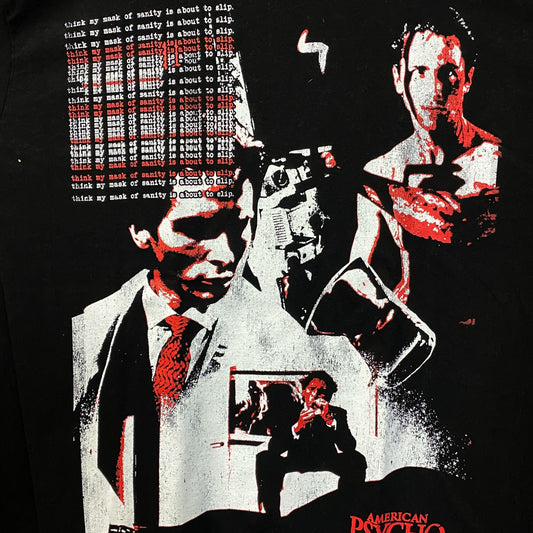 American Psycho Patrick Bateman Movie Graphic T-Shirt Large