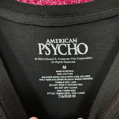 American Psycho Patrick Bateman Movie Graphic T-Shirt Large