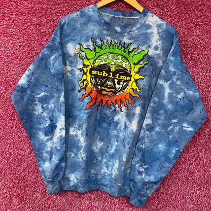 Sublime Sun Logo tiedye Crewneck size Large