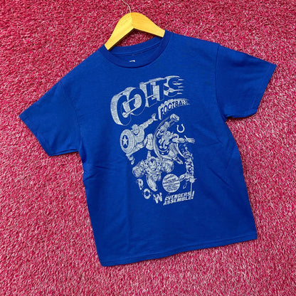 Junk Food X Marvel The Avengers Lineup Indianapolis Colts T-Shirt Small