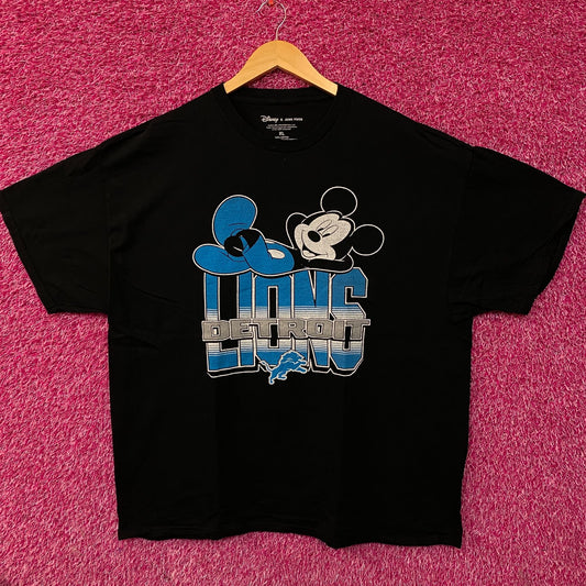 Disney x Junk Food NFL Detroit Lions Mickey Mouse Kick Back Shirt XL