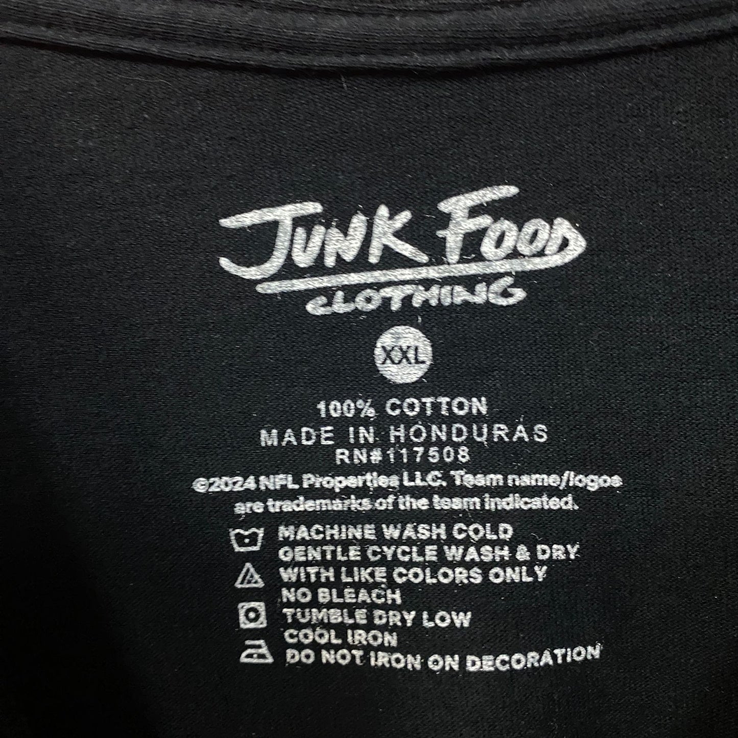 Junk Food Clothing Cincinnati Bengals Drive Graphic T-Shirt 2XL