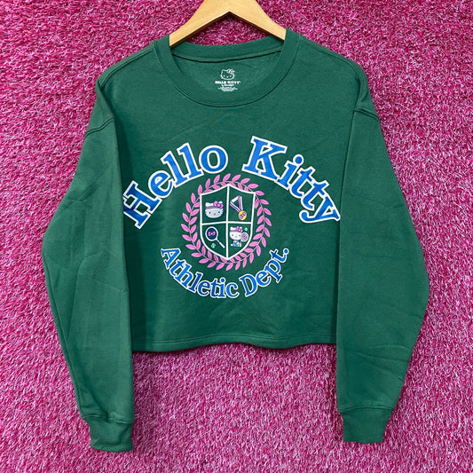 Hello Kitty Athletic Dept Crop Top Sweater size Medium