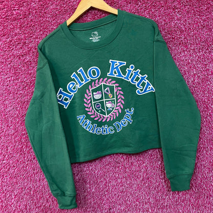 Hello Kitty Athletic Dept Crop Top Sweater size Medium