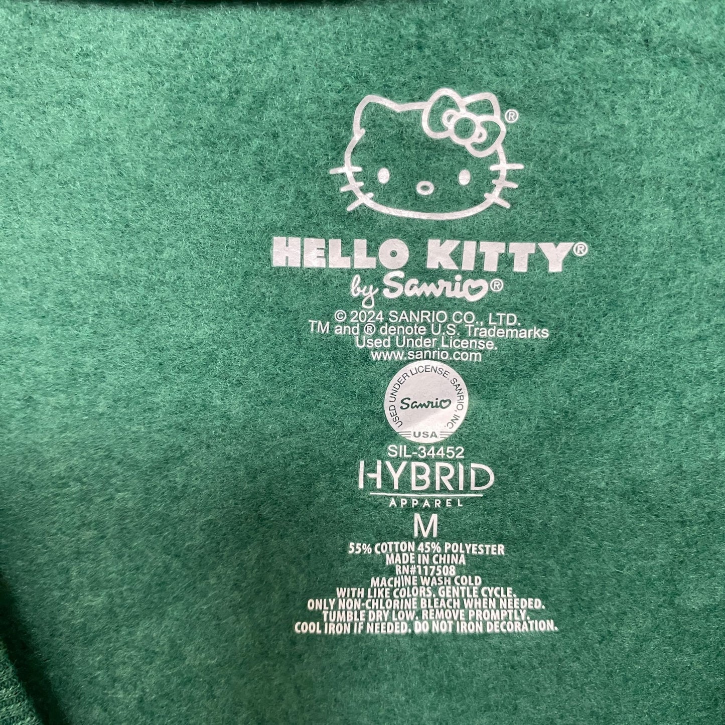 Hello Kitty Athletic Dept Crop Top Sweater size Medium