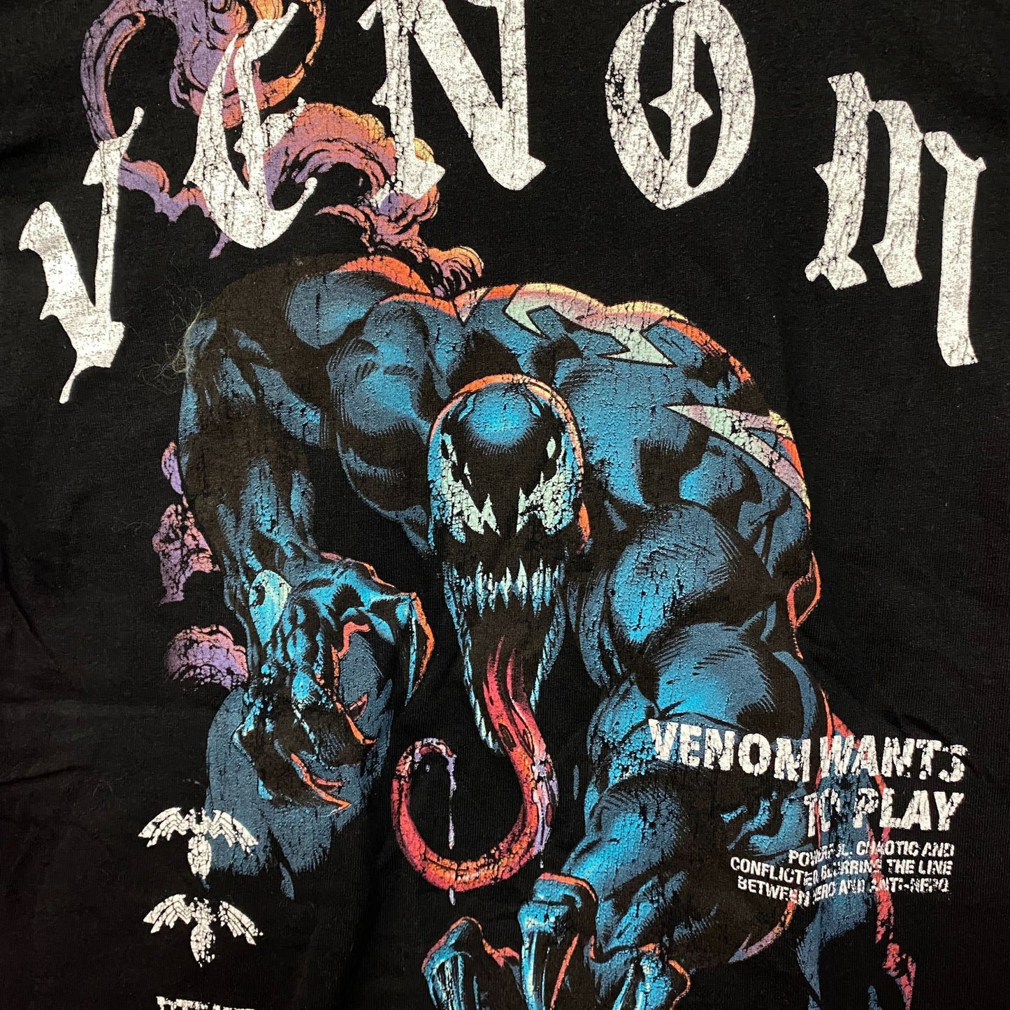 Marvel Venom Symbiote Wants To Play Graphic T-Shirt Small