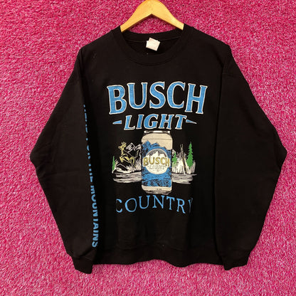Junk Food Busch Light Country Crewneck Sweater size Medium
