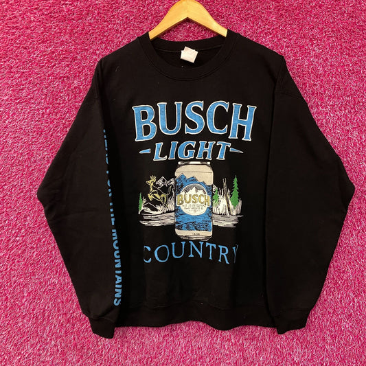 Junk Food Busch Light Country Crewneck Sweater size Medium