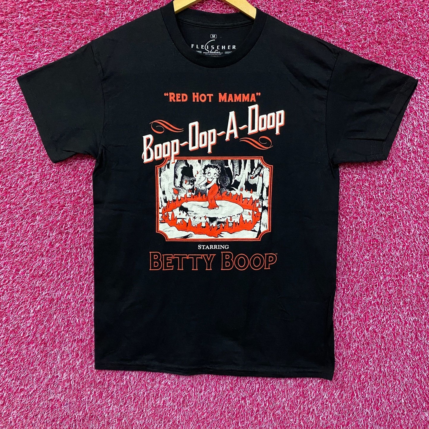 Betty Boop Red Hot Mama Retro Cartoon T-Shirt Medium