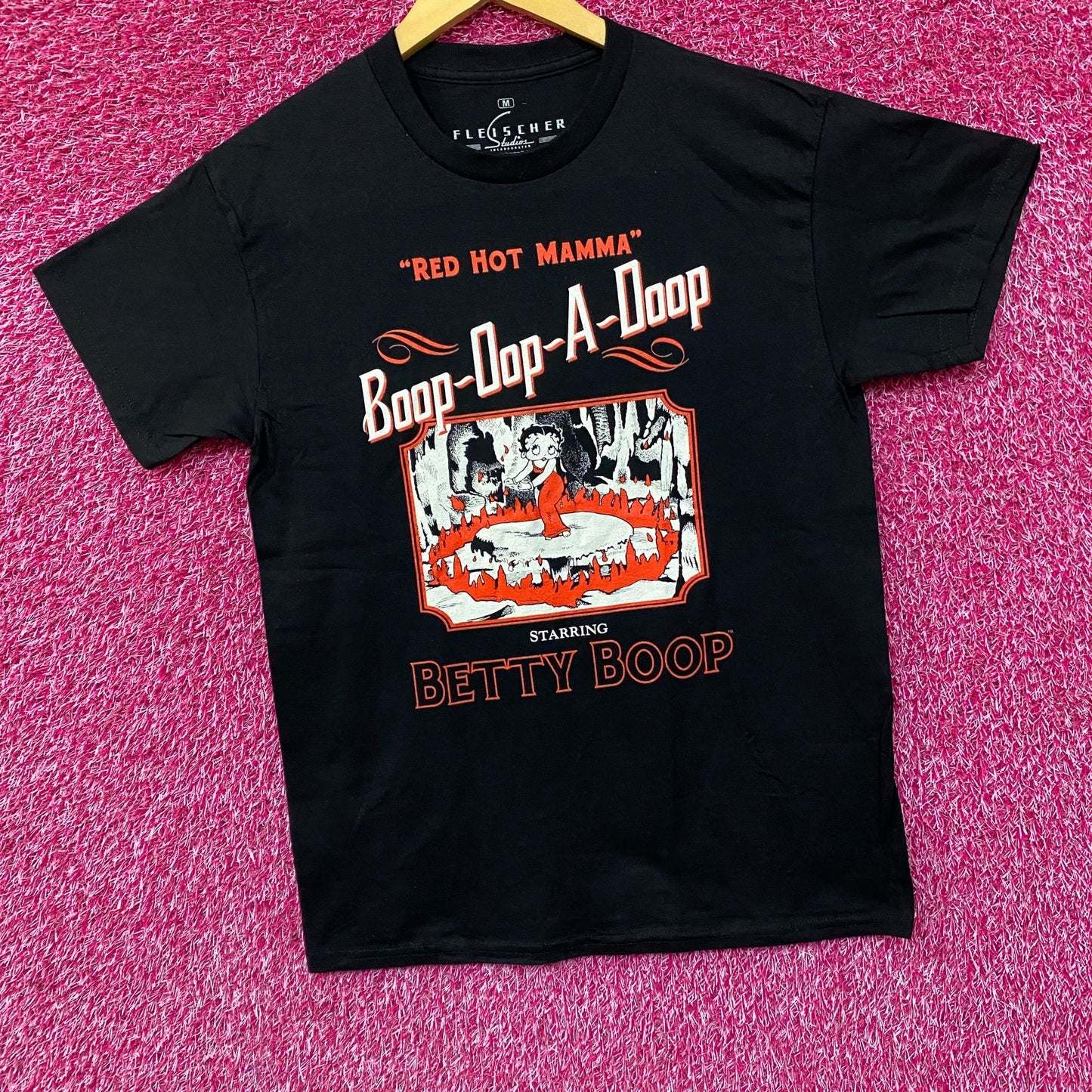 Betty Boop Red Hot Mama Retro Cartoon T-Shirt Medium