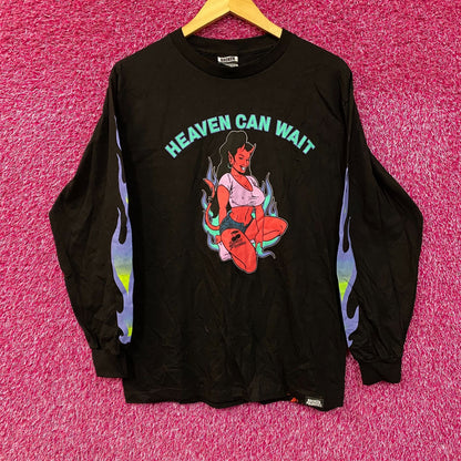 Broken Promises Heaven Can Wait Longsleeve T-Shirt Medium