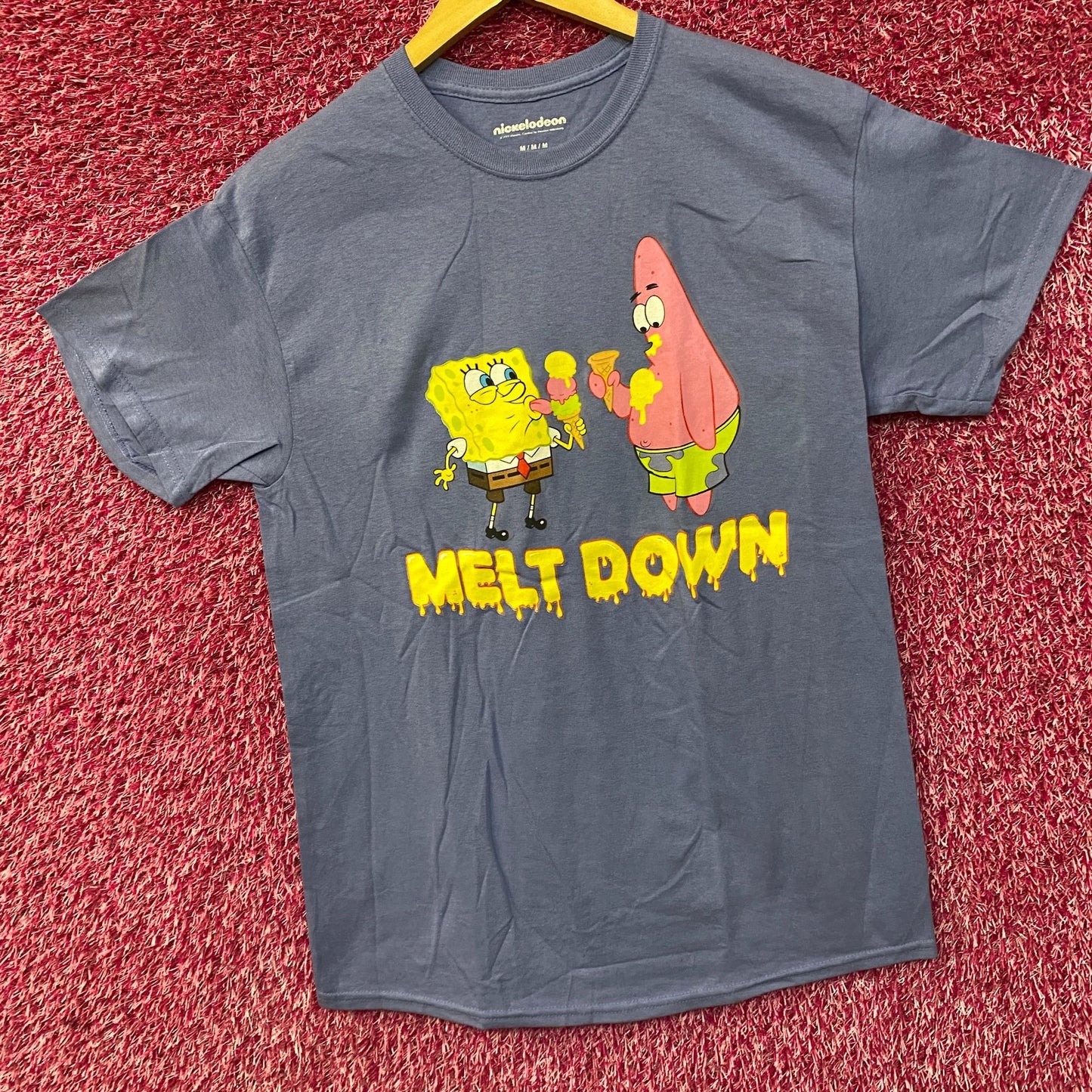 Nickelodeon SpongeBob SquarePants & Patrick Star Melt Down T-Shirt Medium