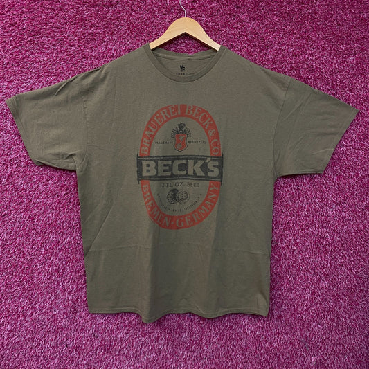 Junk Food Clothing Beck's Beer Graphic T-Shirt Large