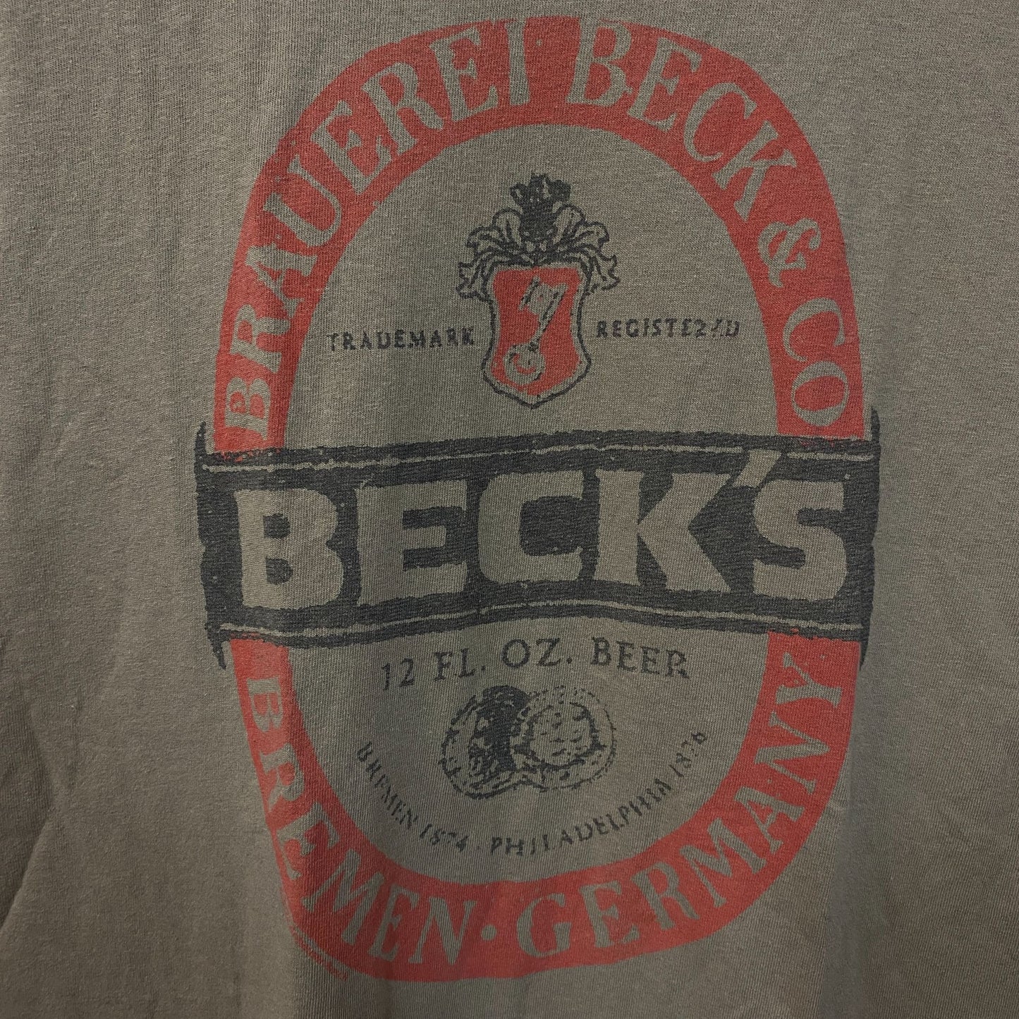 Junk Food Clothing Beck's Beer Graphic T-Shirt Large