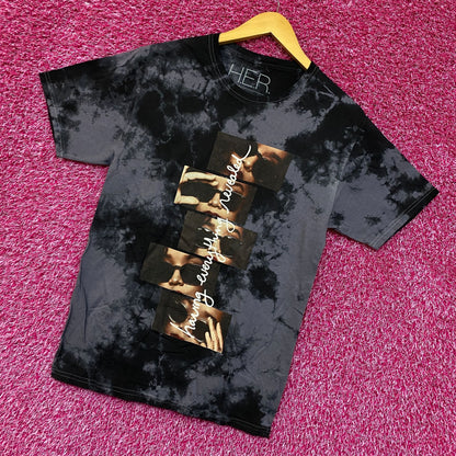 H.E.R. Rnb Retro style Tie dye Tshirt size Small