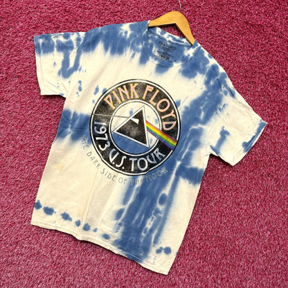 Pink Floyd Dark Side of the Moon 1973 US Tour Rock Tie Dye L