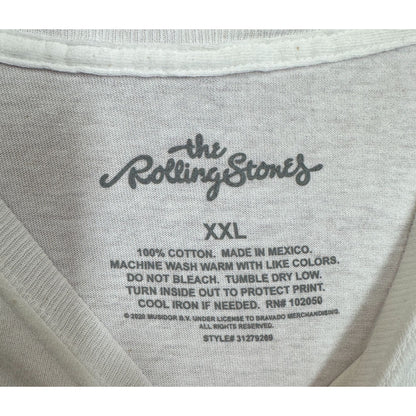 The Rolling Stones Nailed Hot Lips Blue Tie Dye 2x