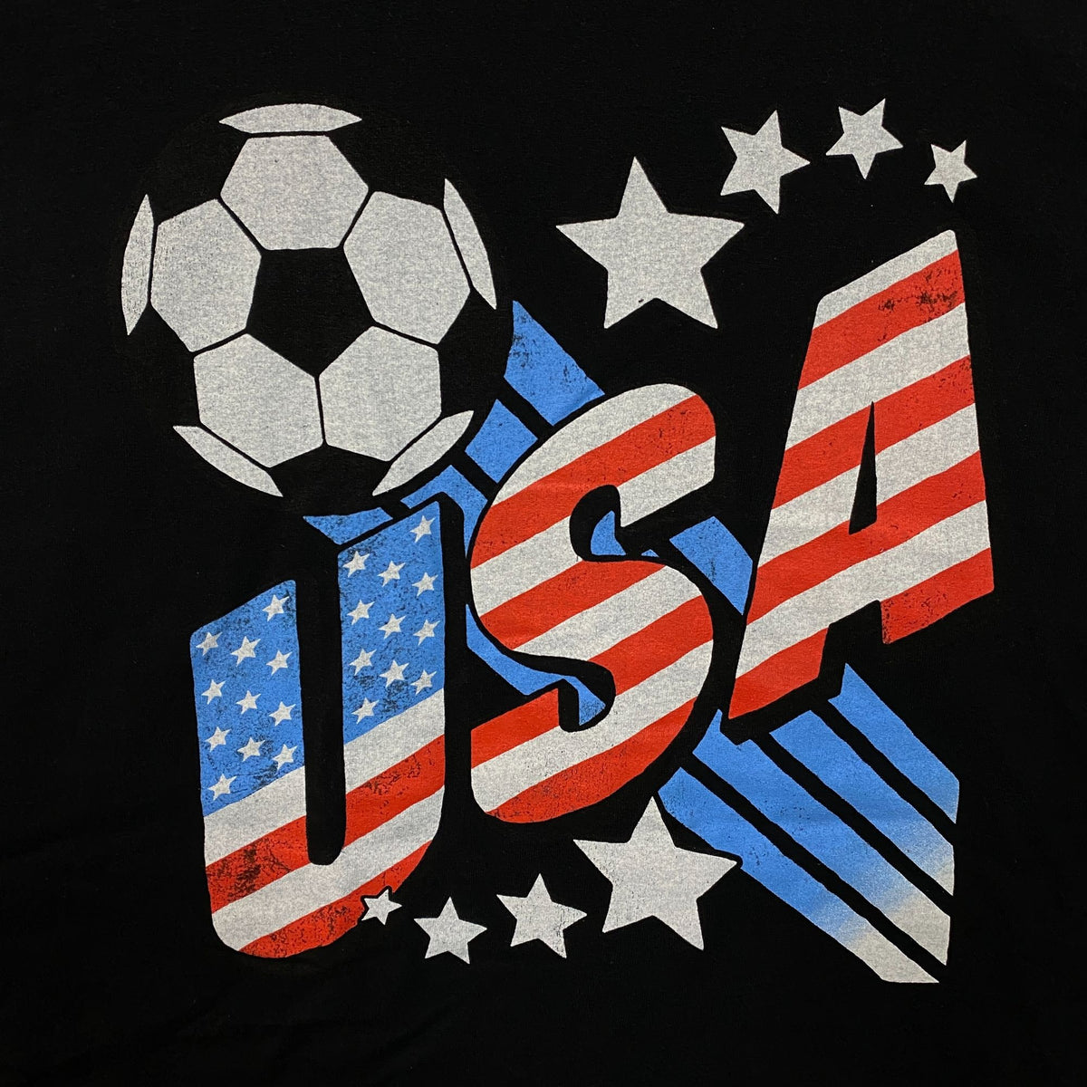 Junk Food Clothing USA Soccer Black tshirt size 2XL