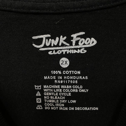Junk Food Clothing USA Soccer Black tshirt size 2XL