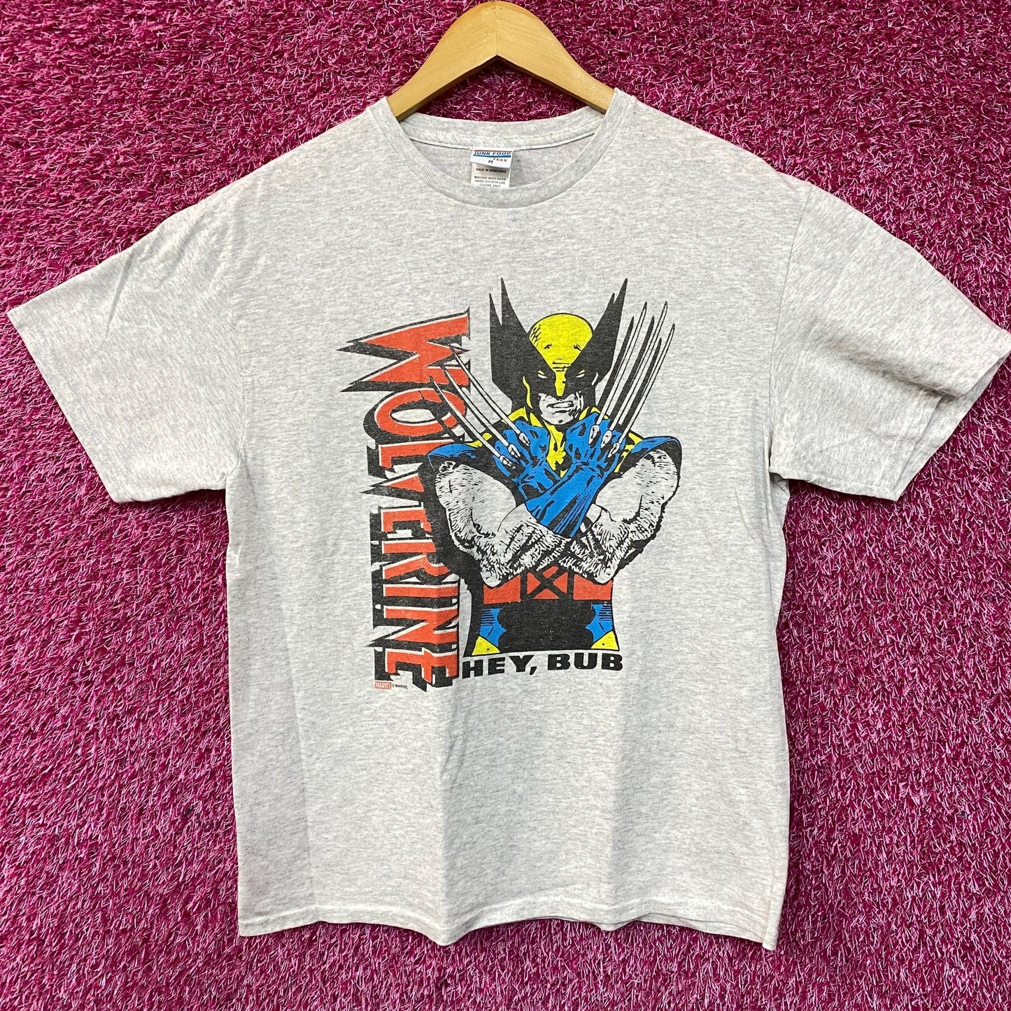 Wolverine X-Men Hey Bud Marvel Vintage Style T-Shirt Medium