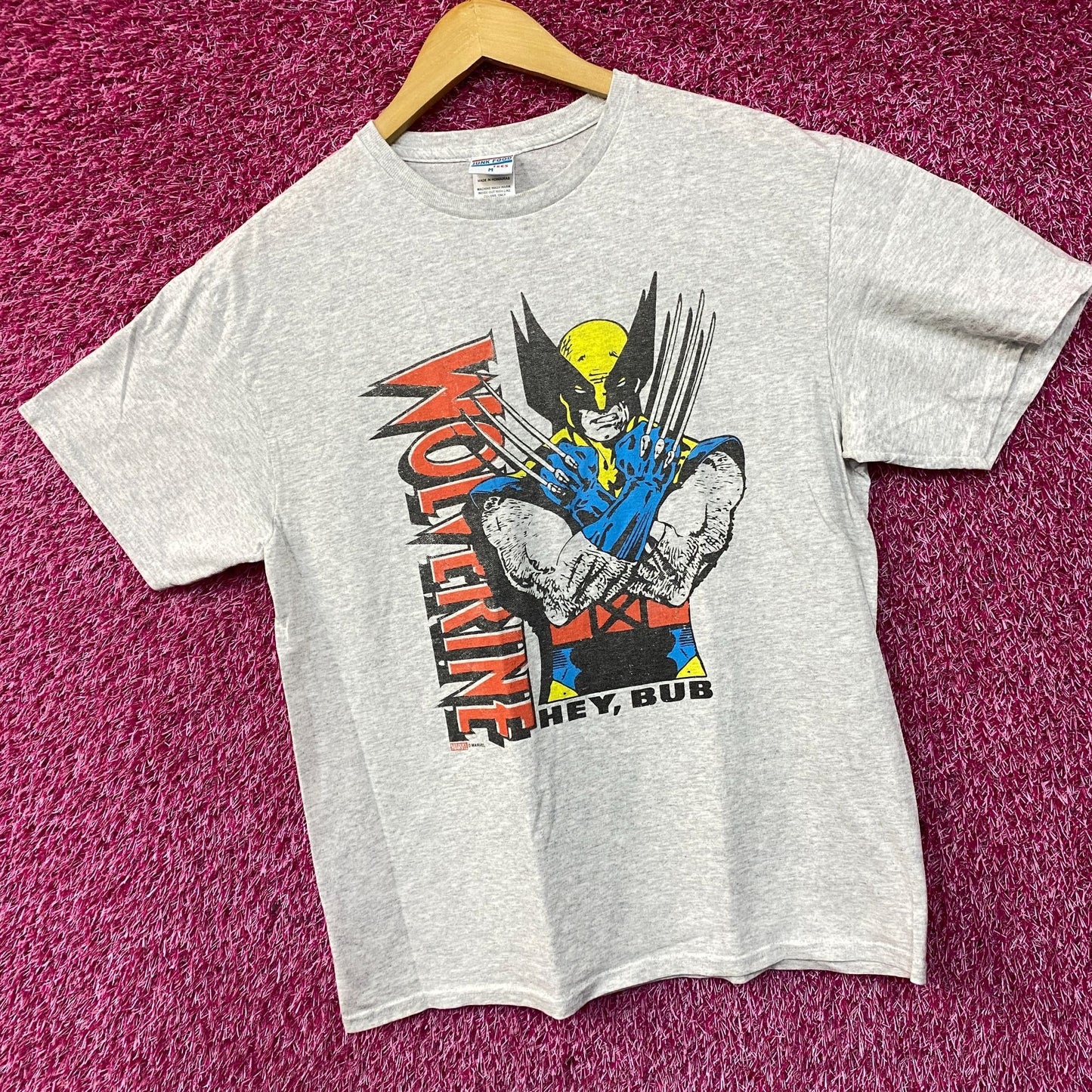 Wolverine X-Men Hey Bud Marvel Vintage Style T-Shirt Medium