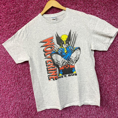 Wolverine X-Men Hey Bud Marvel Vintage Style T-Shirt Medium