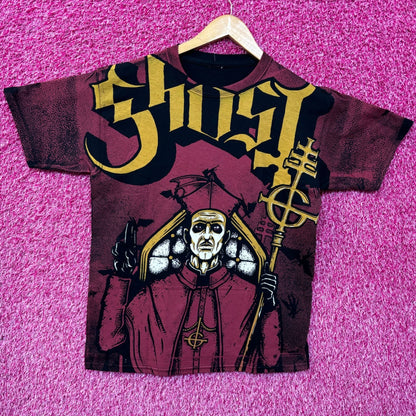 Ghost Papa Emeritus II Goth Metal All Front Tee XS