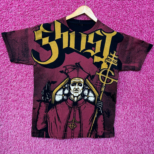 Ghost Papa Emeritus II Goth Metal All Front Tee XS