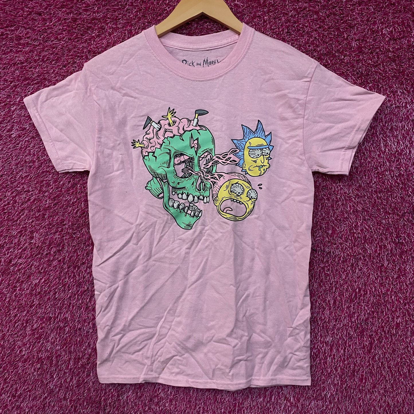 Adult Swim Rick and Morty Neon Eyeballs T-Shirt Small