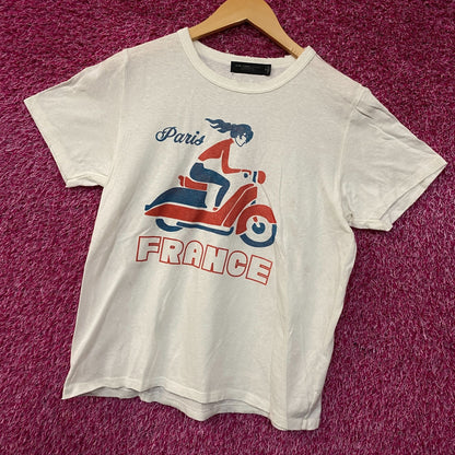 Junk Food Clothing Women's Paris France Original Vintage Style Tee XL