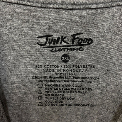 NFL Junk Food Philadelphia Eagles Gray Tshirt size 2XL